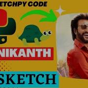 Rajinikanth Using Python Sketchpy Code Python Programming Hub