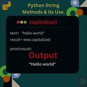 Exploring Python String Methods Capitalize Python Coding Interview Pythontutorial