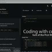 Codewars 7 Kyu Sum Of The First Nth Term Of Series Javascript