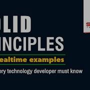 Solid Principles With Real Time Examples By Mr Sreenivas