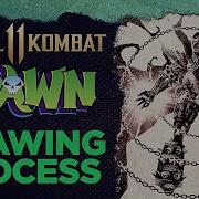 SPAWN MK11 Drawing Process Netherrealm Time Lapse