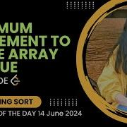 945 Minimum Increment To Make Array Unique Leetcode POTD 14 June 2024 Counting Sort Greedy