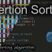 Insertion Sort Background Python Code