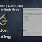 Populating Next Right Pointers In Each Node Live Coding With Explanation Leetcode 116