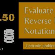 Leetcode 150 Evaluate Reverse Polish Notation Stack Explanation With Code In Tamil