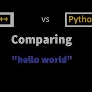 Hello World Comparison C Vs Python