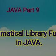 Mathematical Library Functions In JAVA Part 9