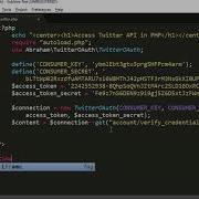 Twitter Api In Php Part2 Verifying Credentials