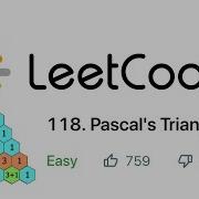 Pascal S Triangle LeetCode Problem 118