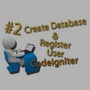 2 Tutorial CRUD Codeigniter Dengan Template AdminLTE Membuat Database Dan Register User