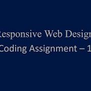 Coding Assignment 1 Responsive Web Design HTML CSS Bootstrap Nxtwave