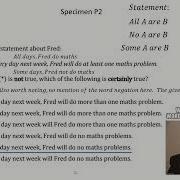 TMUA Paper 2 Negation Of Statements