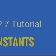 PHP 7 How To Declare Constants Tutorial Nr 15