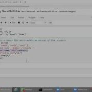 Read Write Binary File Using Pickle Python Part 2