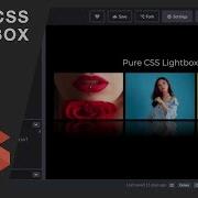 Pure CSS Lightbox Image Reflection Effect