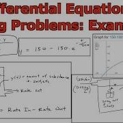Differential Equations Mixing Problems Example 1