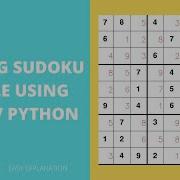 SOLVING SUDOKU PUZZLE USING OPENCV PYTHON OCR CNN COMPUTER VISION