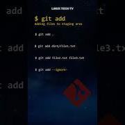 3 Git Basics Commands Git Add LinuxTechTV Pro Git