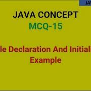 Java Variable Declaration And Initialization With Simple Example Program MCQ In Tamil Java For You