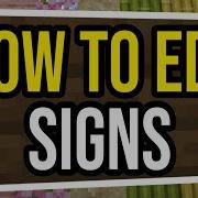 How To Edit Text On Signs In Minecraft Bedrock Java
