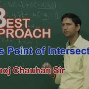 Maths IIT Vectors Point Of Intersection By Manoj Chauhan Sir