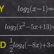 Easy Medium Hard Solve A Logarithmic Equation