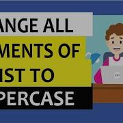 Change All Elements Of A List To Uppercase Using One Line Of Code Python One Liners Shorts
