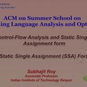 Control Flow Analyses And Static Single Assignment Form The Static Single Assignment SSA Form 1