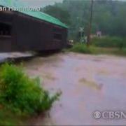 Caught On Tape Irene S Flooding Takes Out Bridge