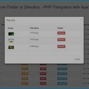 List Files From Folder Or Directory PHP Filesystem With Ajax JQuery 5