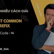 Leetcode 14 Longest Common Prefix STRING