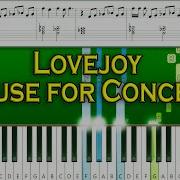 Lovejoy Cause For Concern Piano Tutorial Sheets