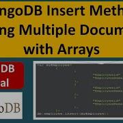 MongoDB Insert Method Adding Multiple Documents With Arrays MongoDB Tutorial For Beginners