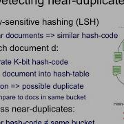 LSH 8 Locality Sensitive Hashing The Idea