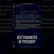TypeScript Function With Rest Parameters Shorts Javascript Typescript Programming Coding