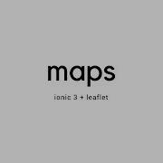 Ionic 3 Leaflet Maps