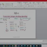 Finding GCD Using Consecutive Integer Checking ايجاد القاسم المشترك الاكبر باستخدام خوارزمية
