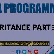 Inheritance Part 3 Java Programming Malayalam Tutorial