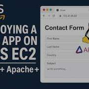 Deploying A Web App On AWS EC2 Apache Server Contact Form Setup