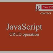 Java Script CRUD Operation Part 1 Javascript Js Jscrudoperation Html Css