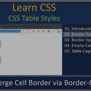 Table Style Part 2 Border Collapse CSS Property CSS Tutorial 34