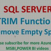 SQL Trim Functions Remove Extra Space In SQL SQL LTRIM RTRIM In Sql