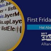 Hal Abelson First Friday Lunch