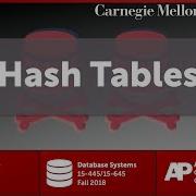 CMU Database Systems 06 Hash Tables Fall 2018