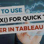 How To Use INDEX For Quick Top N Filter In Tableau