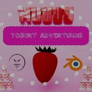 Yogurt Advertising Blender Fluid Simulation Product Visualization