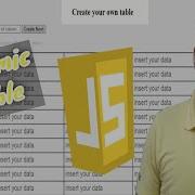 JavaScript Tricks Create A Dynamic HTML Table JavaScript Exercise