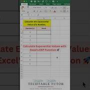 Calculate Exponential Values In Excel With The EXP Function Quick Guide Excel Excelshorts