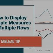 How To Tableau Multiple Measures On Multiple Rows