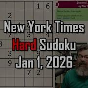 NYT Hard Sudoku Walkthrough Jan 1 2026